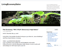 Tablet Screenshot of livingeconomysalon.com